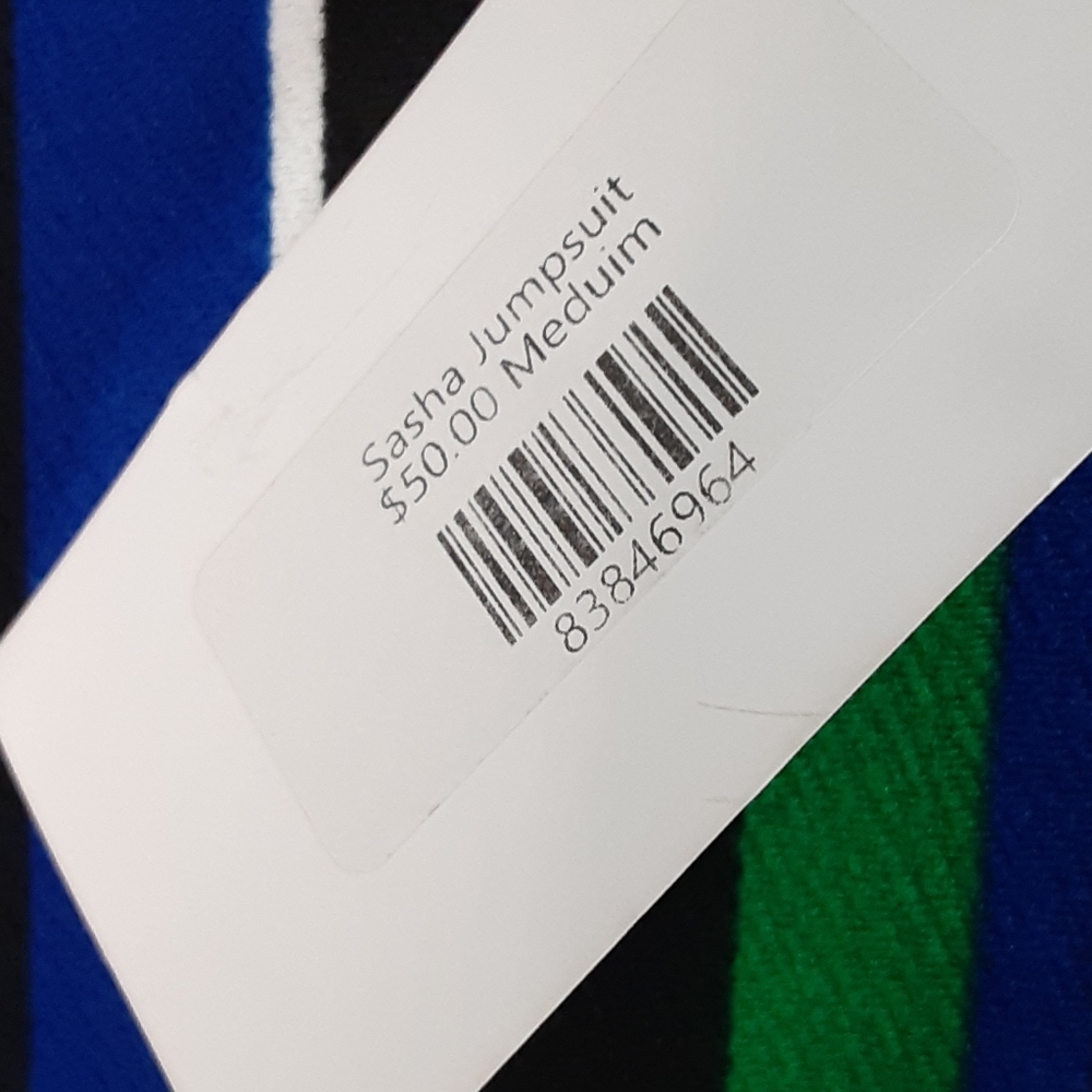 Striped Ruffle Jumpsuit - Picture 6 of 6